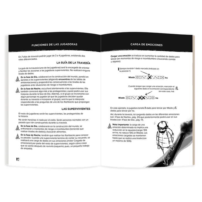 El refugio de Ryhope 7 días de travesía Juego de rol de supervivencia narrativa con mecánicas de emociones y flashbacks para 3-4 jugadores