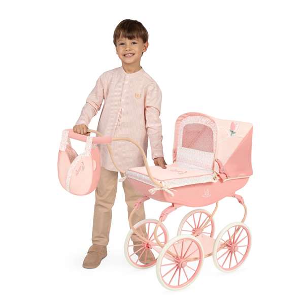 Decuevas Coche de Muñeca Clásico para Muñecas de hasta 50 cm, Color Rosa, para Niñas a Partir de 3 Años