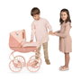 Decuevas Coche de Muñeca Clásico Tulipe Rosa con Bolso y Bandeja