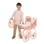 Decuevas Coche de Muñeca Clásico Tulipe Rosa con Bolso y Bandeja