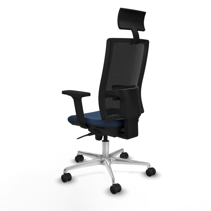 PIQUERAS Y CRESPO Silla de oficina Horna con mecanismo Sincro Azul marino y Negro PIQUERAS Y CRESPO Silla de oficina Horna con mecanismo Sincro Azul marino y Negro