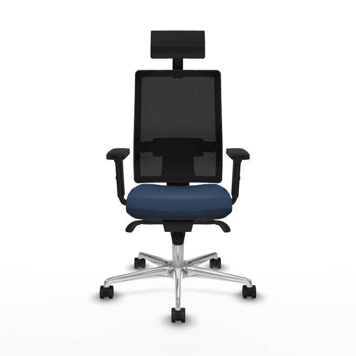 PIQUERAS Y CRESPO Silla de oficina Horna con mecanismo Sincro Azul marino y Negro PIQUERAS Y CRESPO Silla de oficina Horna con mecanismo Sincro Azul marino y Negro