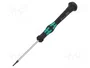 WERA Destornillador de precisión Kraftform Micro HEX 1/16 pulgada