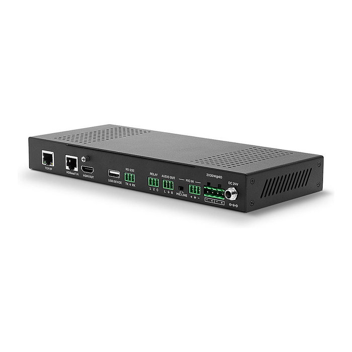 LINDY Sistema Educativo HDBaseT 38288 con Teclado de Control, Transmisor y Receptor AV 4K UHD (3840x2160) a 70 m sobre Cat5e/Cat6, HDMI 2.0, USB, RS-232, VGA
