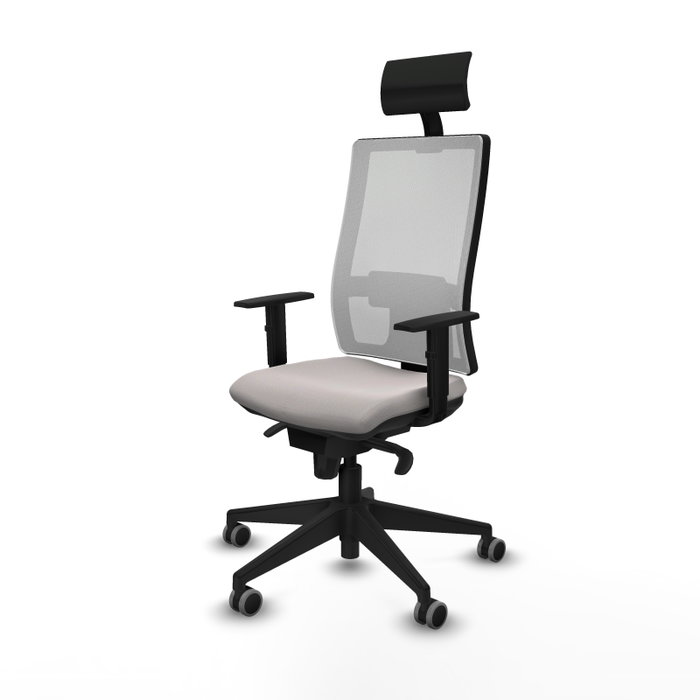 PIQUERAS Y CRESPO Silla de oficina Horna Blanca con Mecanismo Sincro PIQUERAS Y CRESPO Silla de oficina Horna Blanca con Mecanismo Sincro