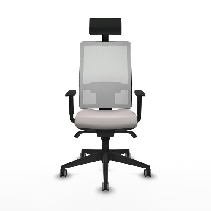 PIQUERAS Y CRESPO Silla de oficina Horna Blanca con Mecanismo Sincro PIQUERAS Y CRESPO Silla de oficina Horna Blanca con Mecanismo Sincro