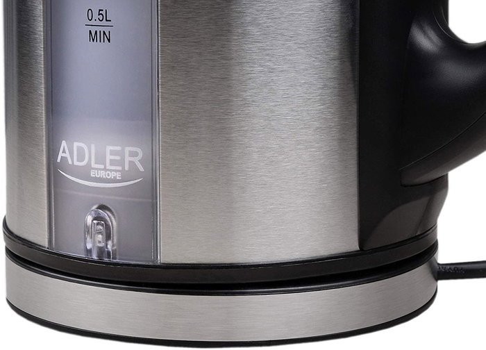 ADLER Hervidor de Agua 1.7 L 2200 W Acero Inoxidable