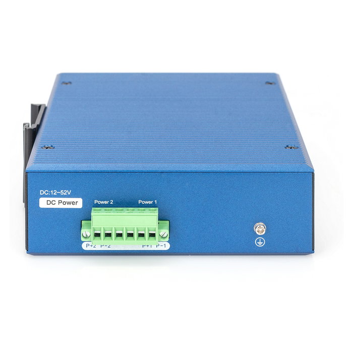 Digitus Conmutador de Red Industrial Gigabit Ethernet 16 Puertos No Gestionado, Aluminio, Montaje en Rail DIN, IP40, 12-52V DC, -40°C a 80°C