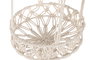 DKD Home Decor Macetero Colgante Blanco de Algodón, 28x28x110 cm, Paquete de 6 Unidades