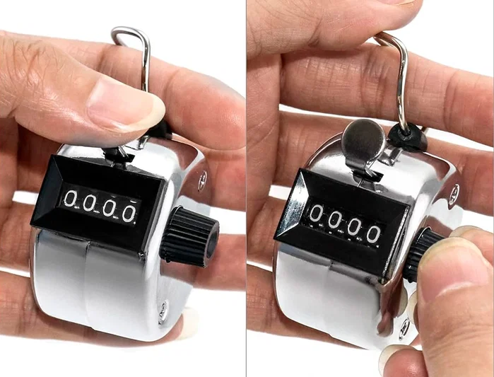 Q-connect Máquina contadora manual hasta 9999 dígitos