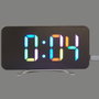 Be Mix Espejo Be Mix Reloj Despertador Digital con Pantalla LED Multicolor RGB, Función Espejo, 2 Puertos USB y Alarma