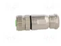 HARTING Conector M12 Hembra 4 Pines Recto IP67