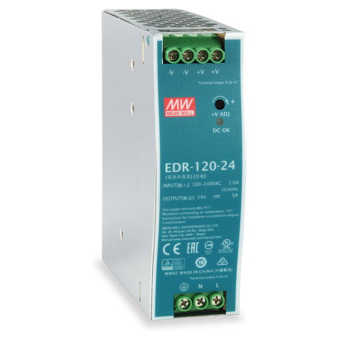 Level One POW-2441 Fuente de Alimentación 24VDC 120W para Carril DIN