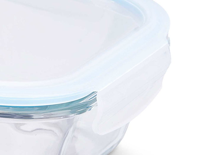 Vivalto Fiambrera Hermética Borosilicato 2260ml 25 x 9 x 20 cm (Set de 6)