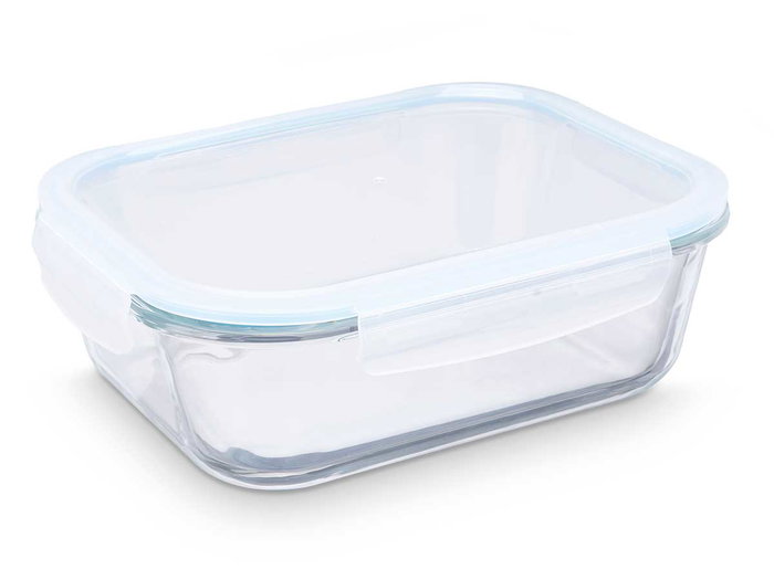 Vivalto Fiambrera Hermética Borosilicato 2260ml 25 x 9 x 20 cm (Set de 6)