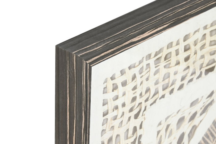 DKD Home Decor Cuadro Moderno Blanco Negro Cristal Ps Fibra 4 x 90 x 90 cm (2 Unidades) DKD Home Decor Cuadro Moderno Blanco Negro Cristal Ps Fibra 4 x 90 x 90 cm (2 Unidades)