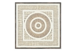 DKD Home Decor Cuadro Moderno Blanco Negro Cristal Ps Fibra 4 x 90 x 90 cm (2 Unidades)