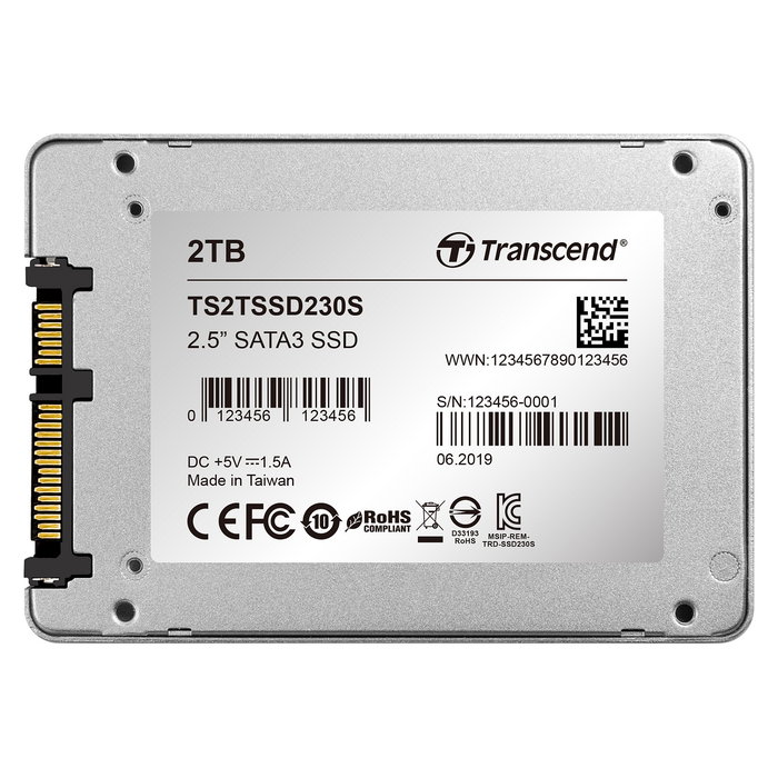 Transcend SSD230S 2TB SATA III 2.5 Pulgadas SSD 3D NAND 560 MB/s