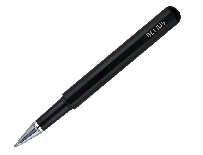 Belius Roller y funda Space B Minimalista Negro Tinta Azul 0,7 mm Caja de diseño
