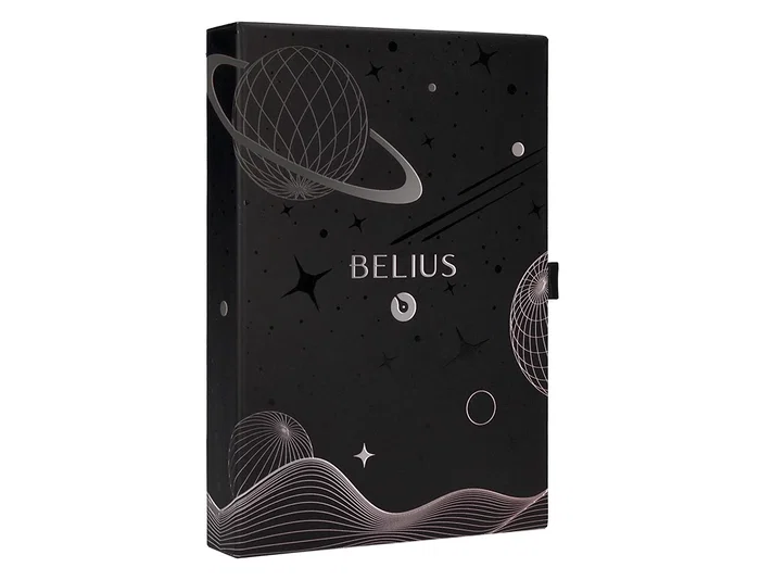 Belius Roller y funda Space B Minimalista Negro Tinta Azul 0,7 mm Caja de diseño