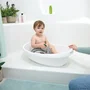 Ingenuity Bañera Convertible para Bebé Extragrande con Hamaca de Tela Suave y Soporte para Bebé Sentado, Apta 0 a 24 Meses, ING19924000