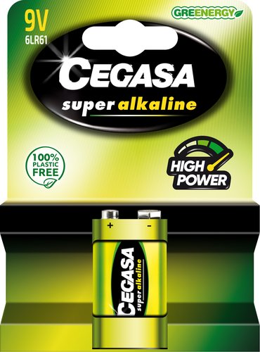 Cegasa Pila Super Alkaline 6LR61 9V
