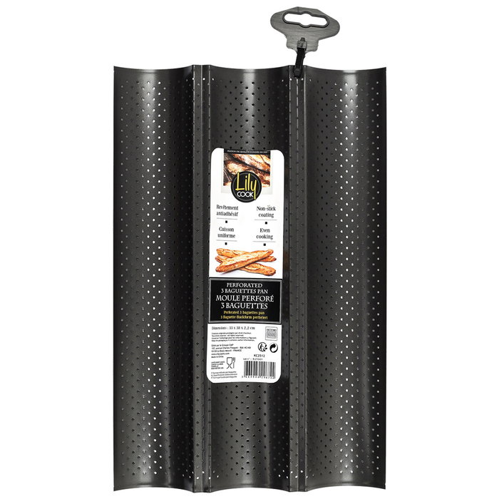 Lily Cook Plancha Hornear 3 Panes Antiadherente