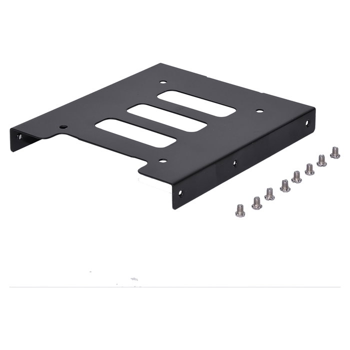 Ultron 377213 Einbaurahmen de Montaje Interno para 1 unidad de SSD/HDD 2.5" o 3.5" en Metal Negro - Incluye Tornillos