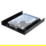 Ultron 377213 Einbaurahmen de Montaje Interno para 1 unidad de SSD/HDD 2.5" o 3.5" en Metal Negro - Incluye Tornillos