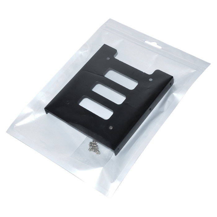 Ultron 377213 Einbaurahmen de Montaje Interno para 1 unidad de SSD/HDD 2.5" o 3.5" en Metal Negro - Incluye Tornillos