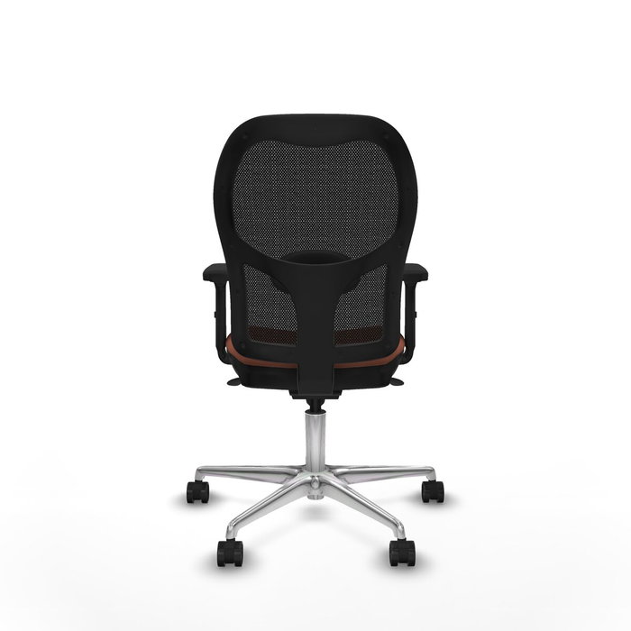 PIQUERAS Y CRESPO Silla de oficina Jorquera con mecanismo Sincro, Tela Marrón y Malla Negra PIQUERAS Y CRESPO Silla de oficina Jorquera con mecanismo Sincro, Tela Marrón y Malla Negra