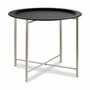 Mesa auxiliar Gift Decor Blanco Negro 62 x 48,5 x 62 cm (4 Unidades)