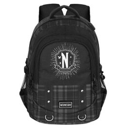 Karactermania Mochila Miércoles Run. Plus FAN Chain Negro