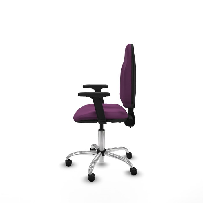 PIQUERAS Y CRESPO Silla de oficina Algarra Morada con Mecanismo de Doble Maneta