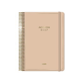 DOHE Agenda Anual 2027 Velvet Espiral Beige