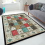 Conceptum Els1831 Alfombra de Terciopelo 80x120cm Antideslizante Lavable a Máquina Elegante y Suave para Hogar