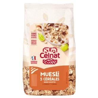 CELNAT Muesli 5 Cereales Bio 500Gr