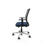 PIQUERAS Y CRESPO Silla de oficina Haches Azul marino y Gris