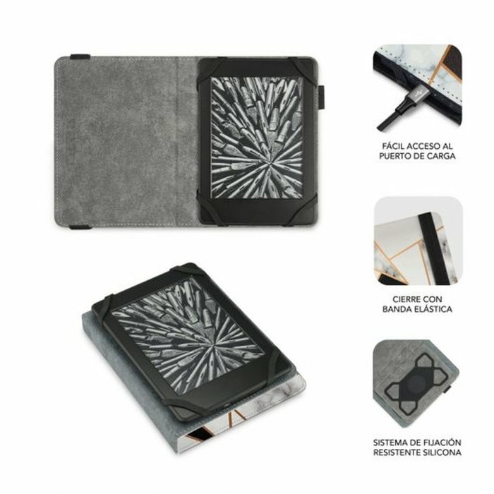 Subblim Clever Ebook Case 6 pulgadas Mármol Negro