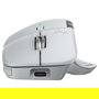 Logitech MX Master 4 para Mac Ratón Ergonómico Inalámbrico Bluetooth 8000 DPI Carga USB-C Blanco Plata para MacOS iPadOS Windows