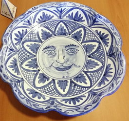 Plato Decoración Sol 36x7 cm
