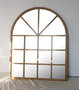 DKD Home Decor Espejo Neoclásico de Abeto y Cristal Natural con Marco Efecto Ventana 186x150x3.5 cm