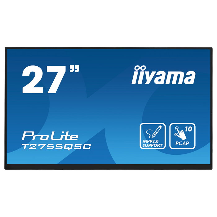 iiyama ProLite T2755QSC-B1 27 Pulgadas Monitor Táctil Quad HD IPS 2560x1440 75Hz HDMI DP Negro