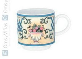 Villeroy & Boch Palazzo Taza Te Apilable - Taza de té apilable de porcelana, 18 cm (Set de 12)