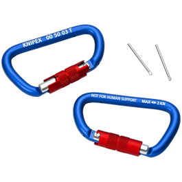 Knipex TT Carabiner, juego de 2 unidades