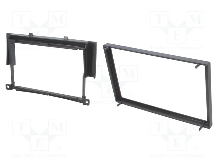 ACV Bastidor de montaje de radio 2 DIN para Mitsubishi, negro
