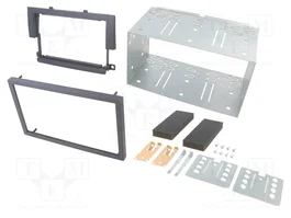 ACV Bastidor de montaje de radio 2 DIN para Mitsubishi, negro