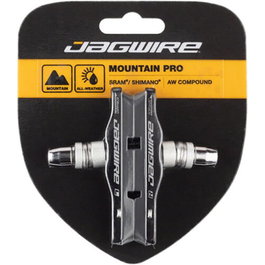 Jagwire Mountain Pro Juego de Zapatas V-Brake para MTB, Negro, 58.4g
