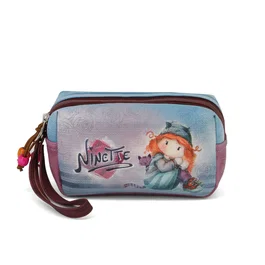 Forever Ninette Neceser Box Origin Multicolor con Doble Compartimento y Asa Extraible 10.5x18x7 cm
