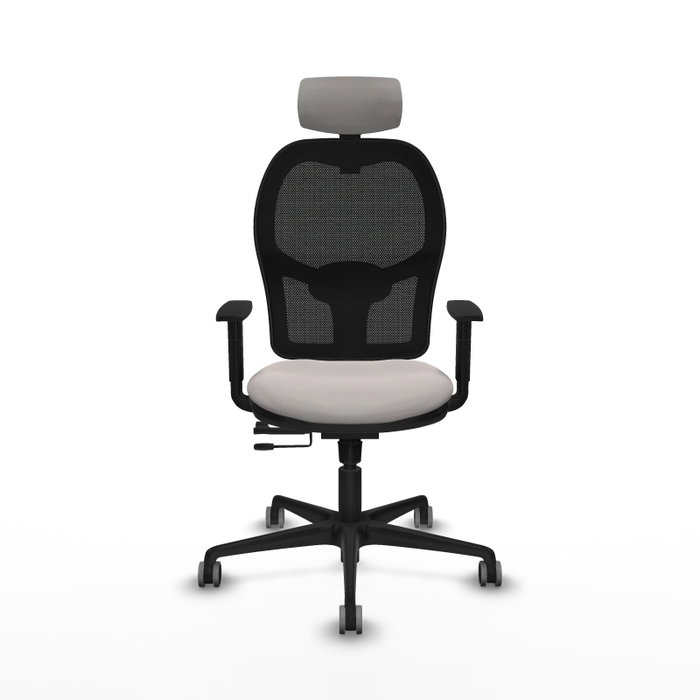 PIQUERAS Y CRESPO Silla de oficina Jorquera con mecanismo Sincro/Traslack Blanco/Negro